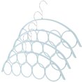 thumbnail image 3 of 4 perchas de 5 anillas para bufandas, organizador de armario, soporte de cinturón de metal, diseño antideslizante para ropa, suéteres, pantalones, bolsos y almacenamiento para el hogar., 3 of 8