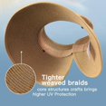thumbnail image 4 of Breathable Paper Straw Sun Hat for Women Offering Superior Sun Protection for All Ages White, 4 of 4