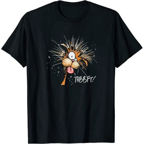 NEW Limited Bloom County Bill The Cat Thbbft! Funny Cartoon Tee T-Shirt M-3XL