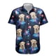 thumbnail image 2 of Camisa de playa con estampado 3D de perro y animal divertido, lindas camisetas con gráficos de mascotas para hombres, ropa, camisas hawaianas casuales, blusas de manga corta para niños, 2 of 5