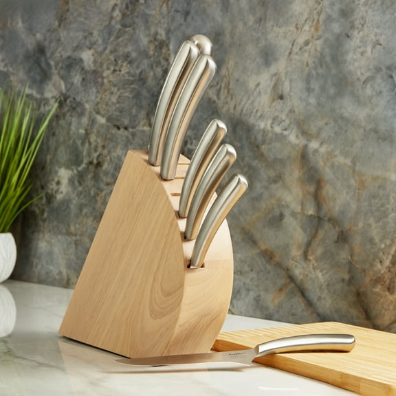 BergHOFF Concavo 8pc Stainless Steel Knife Set with Block