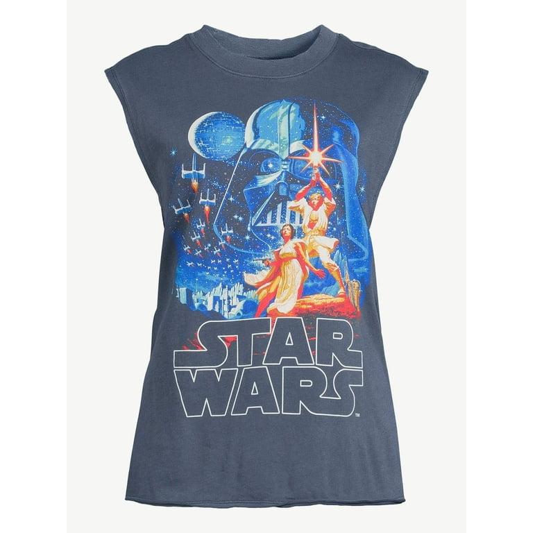 Star Wars Graphic Scoop Sleeveless Women\'s T-Shirt