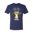 thumbnail image 2 of Wild Bobby, Good Food Good Mood Funny Cute Cow Animal Lover Mens Premium Tri Blend T-Shirt, Vintage Navy, Large, 2 of 3