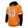 thumbnail image 2 of Men's Mitchell & Ness Mike Alstott Orange Tampa Bay Buccaneers Player Name & Number Hoodie Legacy Jersey, 2 of 7