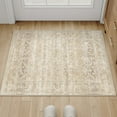 thumbnail image 5 of BERTHMEER 2'x3' Area Rugs for Bathroom Entryway Bedroom Kitchen Dorm Entrance Non Slip Washable Small Beige Vintage Traditional Oriental Accent Distressed Carpets, 5 of 6