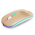 thumbnail image 1 of Mouse Inalambrico AIKOKOK Dual Mode Bluetooth 5.2 y 2.4G Recargable con LED, 1 of 5