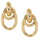 thumbnail image 3 of Golden Alloy Circle Hoop Earrings for Women Fashionable Decorative Jewelry Set 1 Pair, 3 of 5