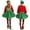 Green, variant on TiaoBug 4 Pcs Christmas Elf Costume for Womens Long Sleeve Christmas Dress Thigh High Socks Hat Set Green XXL