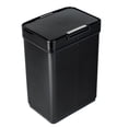 thumbnail image 2 of Honey Can Do 13.2 Gallon Trash Can, Touchless Kitchen Trash Can, Black Stainless Steel, 2 of 9