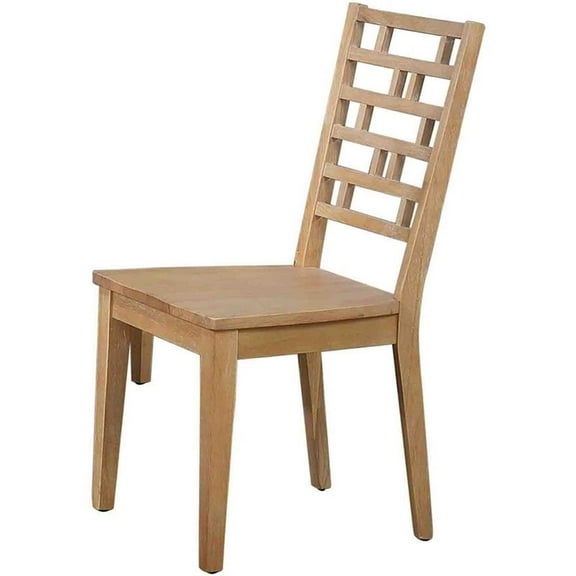 Iconic Furniture Company 37" Wood Dining Side Chairs in Brown (Set of 2)