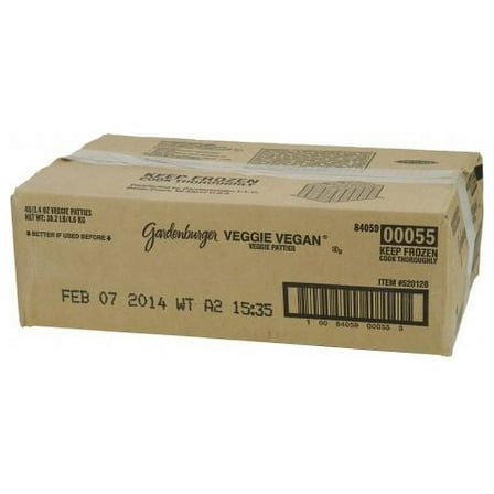 Kelloggs GardenBurger Vegan Veggie Burger, 3.4 Ounce 48 per case.