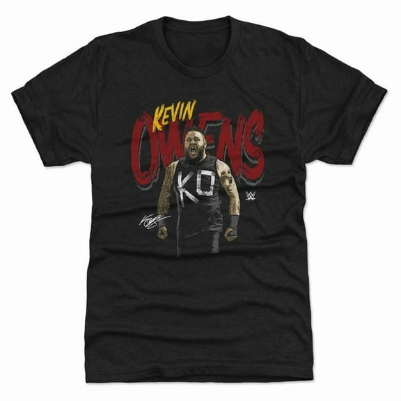 Kevin Owens T-shirt, Bold Red and Yellow With Roaring Pose, For Wrestling Fans