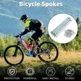 thumbnail image 2 of Unique Bargains Bicycle Spokes Bike Wheel Spokes Silver Tone Nipple 1 Set 14G Carbon Steel Galvanized Silver Tone-152mm, 2 of 7