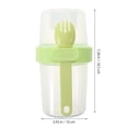thumbnail image 3 of Vaso de yogur portátil de doble capa con tapa y cuchara, recipiente reutilizable para cereales y leche, vasos para parfait de yogur, recipiente para parfait de avena y snacks, 3 of 8