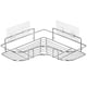 thumbnail image 2 of Bathroom Corner Shower Rack Stainless Steel Triangular Shampoo Soap Storage Shelves, 2 of 5