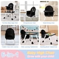 thumbnail image 2 of Trona para bebés UNISWAN 6 en 1 convertible para 6 a 6 años (negra), 2 of 6