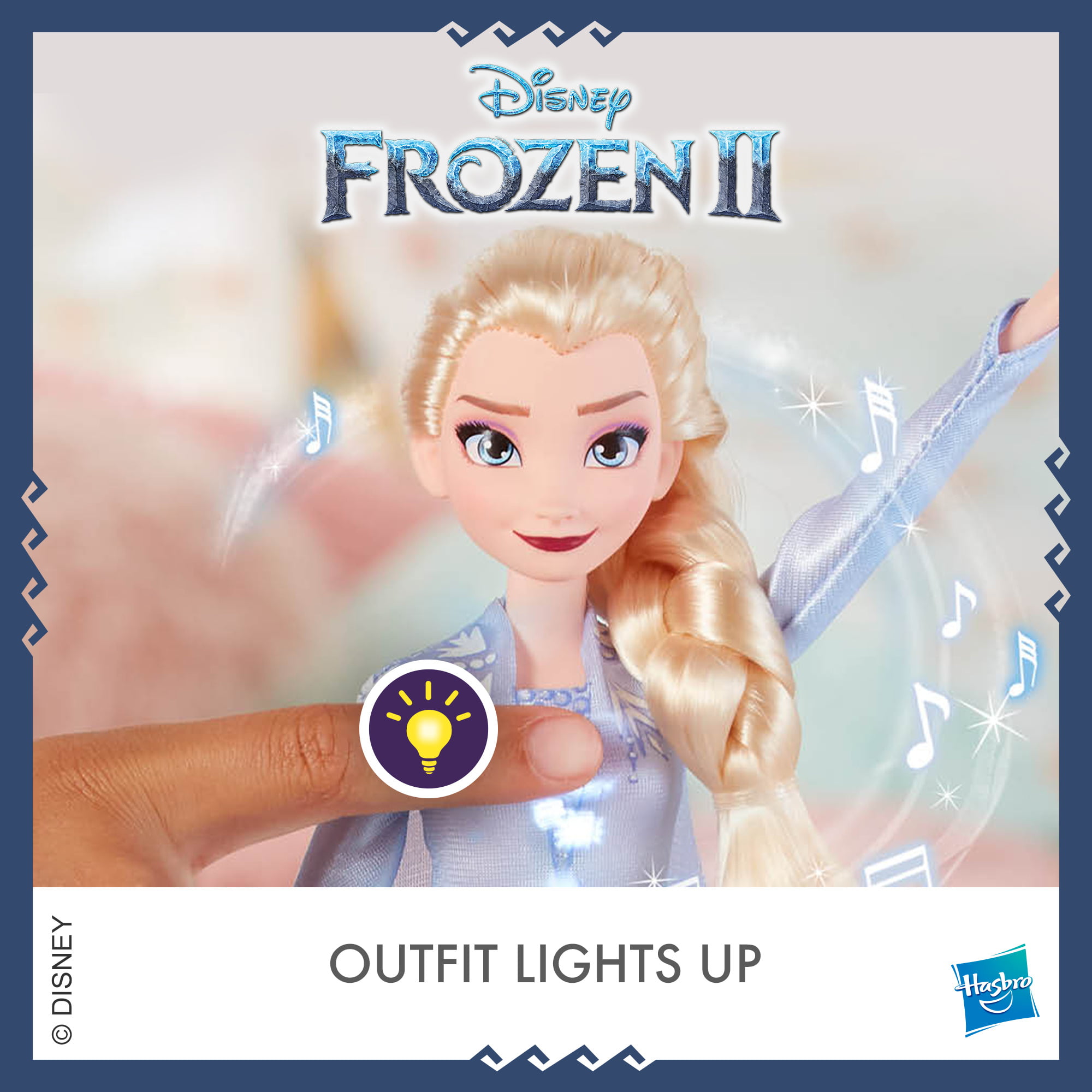 E6852 for sale online Disney Frozen Singing Elsa Fashion Doll with Music Wearing Blue Dress
