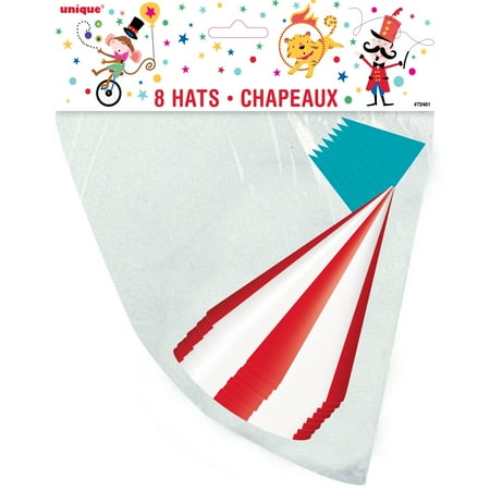 - Circus Carnival Party Hats, 8ct