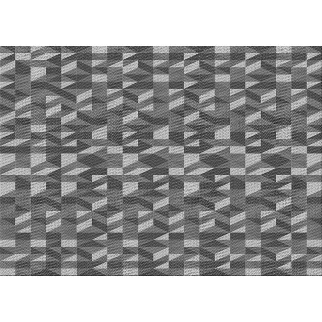 Ahgly Tapis Rectangulaire Lavable en Machine Intérieur Transitionnel Gris Foncé, 2 Pieds x 5 Pieds