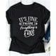 thumbnail image 2 of Camiseta informal de manga corta con estampado de letras blancas para mujer - Top de verano extragrande negro XL, 2 of 4