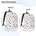 thumbnail image 3 of Honeii Various Rooster Print Canvas College Laptop Backpack, Durable Rucksack Travel Notebook Bag School Backpack Book Bag for Men Women-Small, 3 of 7