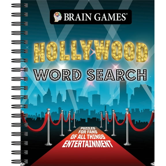 Brain Games Brain Games - Hollywood Word Search, (Spiral-Bound)