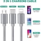 thumbnail image 2 of Cable de carga retráctil USB múltiple, cargador múltiple 3 en 1 de 4 pies Namotu WMZL-826, 2 of 7
