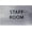 Brushed Aluminum, variant on ADA CENTRAL SIGNS - 6" X4" Staff Room Sign - ADA Compliant Tactile Graphics Grade 2 Braille Text | Wall Mount Plastic Staff Privacy Signs for Offices, Hotels, Schools, Apartments, and Restaurants