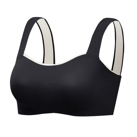 

TTSQY Young Ladies Seamless Rimless Tank Style Bra Beauty Back Wrap Removable Chest Pad Daily Sport Underwear