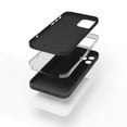thumbnail image 3 of Red Ember Shockproof Case for iPhone, Ultra Slim Protective Liquid Silicone Matte Finish Phone Case - iPhone 11 Pro Max - Black, 3 of 5