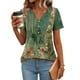 thumbnail image 1 of Top Zeagoo camisa de verano floral con cuello en V y manga corta para mujer, 1 of 6