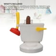thumbnail image 3 of Funny Poop Game, Interactive Easy Assembly Family Poop Toilet Game Portable with Plunger  Tokens for Party, 3 of 7
