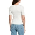 thumbnail image 2 of T Tahari womens  Short-Sleeve Cardigan Top, XL, White, 2 of 3