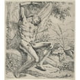 thumbnail image 3 of Leendert van der Cooghen 12x13 Black Modern Framed Museum Art Print Titled - Saint Sebastian (1665), 3 of 5