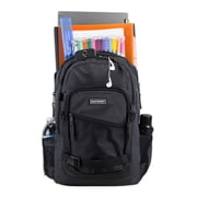 Eastsport Unisex Travel Backpack with Removable Shoulder Bag, Black