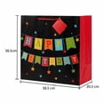thumbnail image 4 of Bolsa de Regalo Paper Craft Grande Happy Birthday Negro, 4 of 4