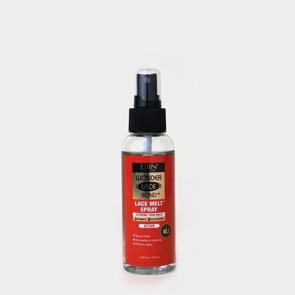 EBIN New York Wonder Lace Bond Lace Melt Spray 3.39oz / 100ml - Extreme Firm Hold (Active) | No Reside, Long Lasting Formula with Protecting Edges