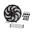 thumbnail image 1 of VENTILADOR de ENFRIAMIENTO DEL MOTOR DEL RADIADOR UNIVERSAL de 14" PULL/PUSH + KIT de MONTAJE NEGRO, 1 of 9