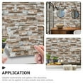 thumbnail image 2 of UPOUART 20 Sheets of Novel Tile Sticker Waterproof PVC Multi for Bathroom Wall Decorations, 2 of 7