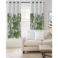 thumbnail image 2 of Spring Botanical Blackout Curtains for Bedroom Living Room Darkening Curtains 54 Inch Long Green Herbs Grass Flowers Vintage Country Short Curtain for Small Window Treatment Grommet Drapes 52"x54"x2, 2 of 9