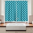 thumbnail image 2 of Ambesonne Teal Kitchen Curtains, Polka Dots Soft Sea Colors, 55"x45", Teal Pale Blue, 2 of 3