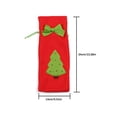 thumbnail image 4 of Yuarrent Cubierta de botella de vino Cordón Santa Claus de comedor de Navidad Bordado a prueba de polvo Ropa de encaje Accesorios de regalo de Kits de decoración para fiestas Árbol de Navidad Yuarrent HA070039-03B, 4 of 6