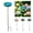 Blue, variant on Porcelain Ceramic Flower Garden Stakes with Bird Bath & Bee Pollinator Watering Station Mini Birdbath Decoration Rain Catcher, Hummingbird Feeder Fountain Bowl for Outdoors,Green