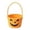 A005- Style E, variant on Halloween Trick Or Treat Basket, Pumpkin Trick Or Treat Bucket, Halloween Candy Bucket, Woven Storage Basket, Made of Durable Cotton Rope with Cartoon Vampire Face Design, 9X8X6
