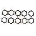 thumbnail image 1 of 10x Negro Hexagonal Micrófono Antideslizante Soporte de Protección Micrófono Rodillo Antivibraciones Yuyangstore Rodillo de soporte deslizante para micrófono, 1 of 7