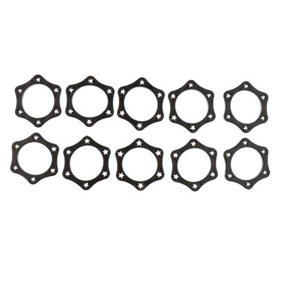 10x Negro Hexagonal Micrófono Antideslizante Soporte de Protección Micrófono Rodillo Antivibraciones Yuyangstore Rodillo de soporte deslizante para micrófono