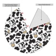 thumbnail image 2 of Lsque Cow Print Christmas Tree Skirt, Tree Skirt with Ties or Velcro, Perfect for Holiday Decorations, Halloween, and New Year-30", 2 of 7