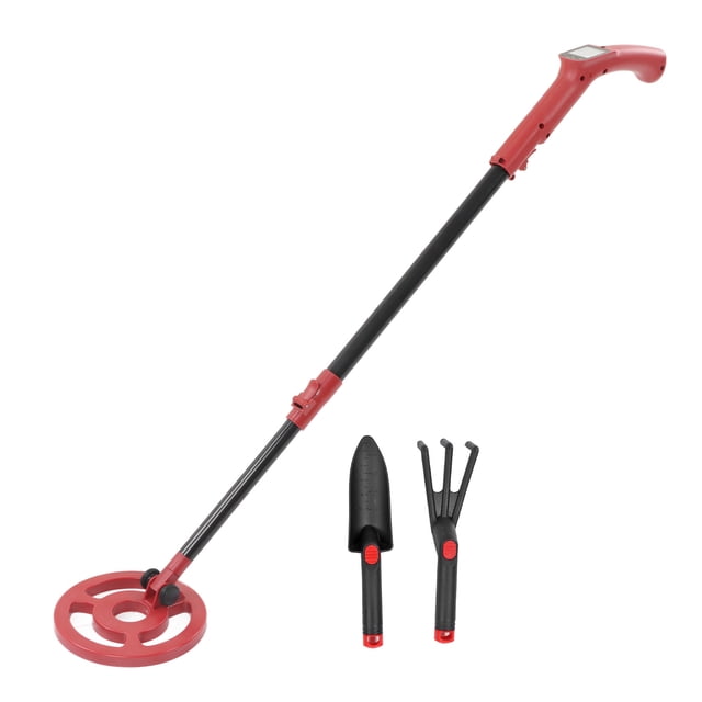 Détecteur de Métal, Détecteur de Pointeur Présent Longueur Réglable Alimenté par Batterie pour Enfants Détecteur Rouge, Détecteur Vert, Râteau Détecteur Rouge Pelle, Râteau Détecteur Vert Pelle