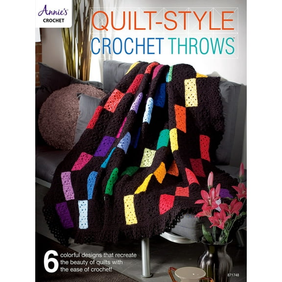 Quilt-Style Crochet Throws (Paperback)