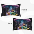 thumbnail image 2 of Lsque Colorful Mushroom Pattern Pillow Case – Soft & Cozy Throw Pillow Cover, Hypoallergenic Cushion Case for Sleeping Women with Envelope Closure-16"x24", 2 of 6